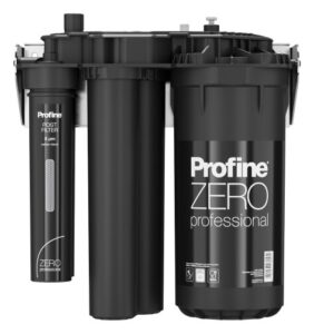 TwinTec Profine Zero Pro multi-stage water filtration system in black