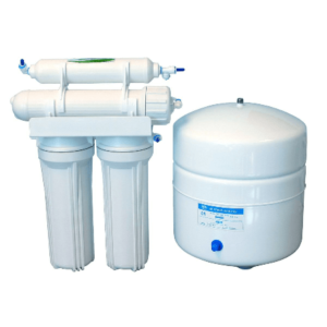 5-stage reverse osmosis water filtration system with storage tank