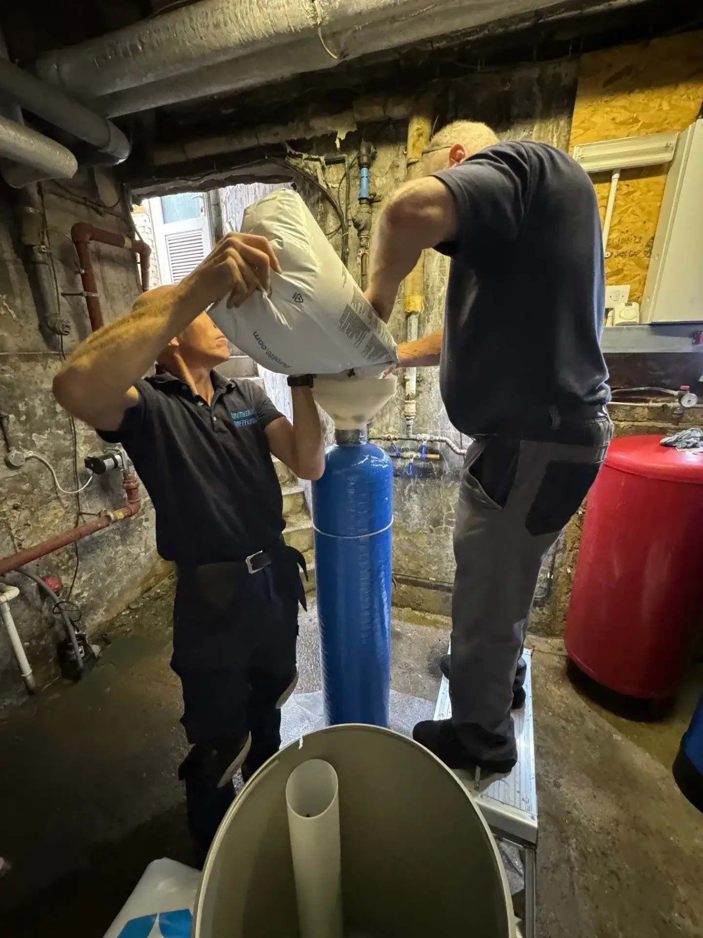 hotel water softener installation