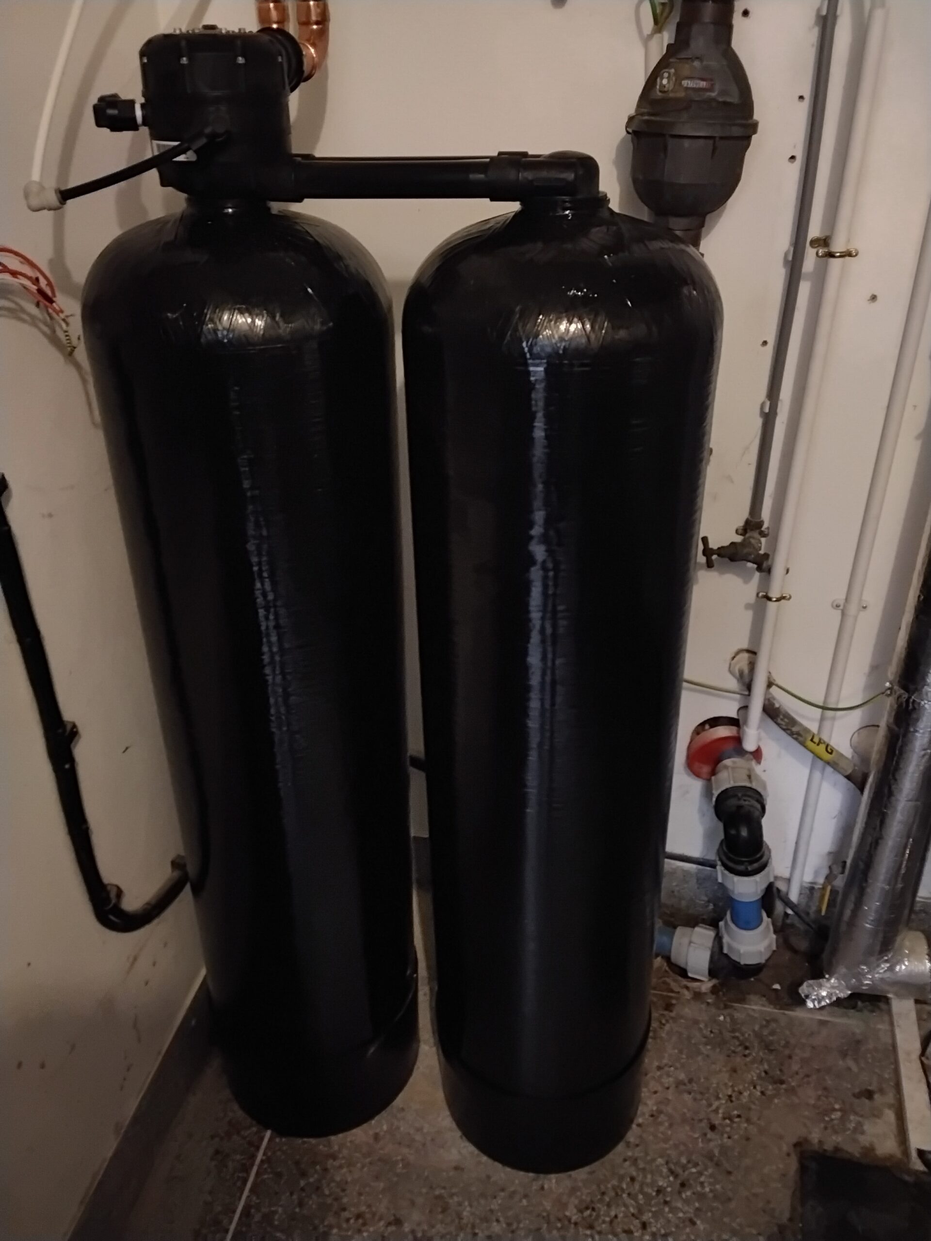 Kinetico CP213 commercial water softener system at Wareham Forest Tourist Park